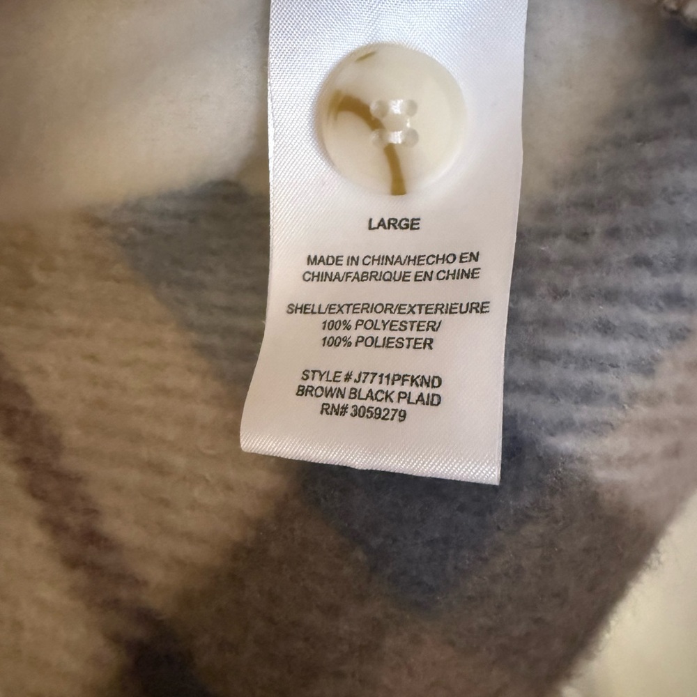 Thread & Supply Cream and Brown Plaid Jacket - Picture 4 of 4